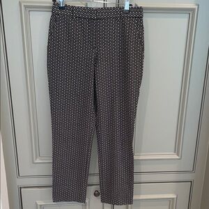 Theory Black and White Geometric Print Women's Pants. 00